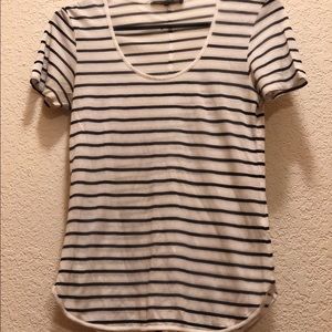 Rag & Bone Black and white striped tee